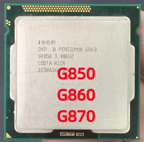 Pentium G850 G860 G870 3M Cache CPU Dual-Core LGA 1155 PC Computer ...