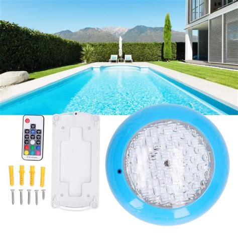 Lampe De Piscine Led Qiilu Tanche Ip W Couleurs