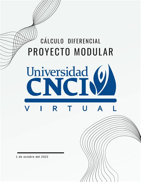 SOLUTION Proyecto Modular C Lculo Diferencial Studypool