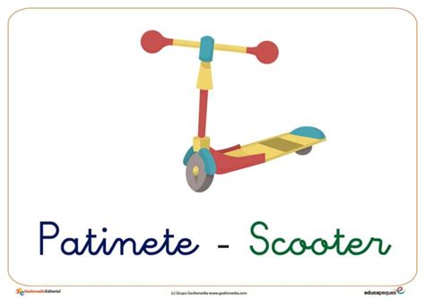 Como Se Escreve Patinete - patinete ficha transporte Scooter, Wooden Toy Car, Wooden Toys, 1st ...