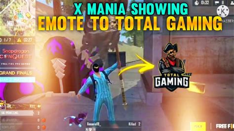 X Mania Showing Emote To Total Gaming Ug Vs Tg Emote Battle