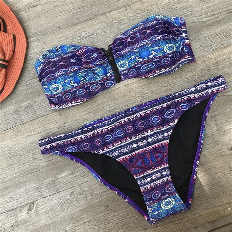 Bohemia Chain Sexy Brazilian Bikini Set Print Plus Size Swimsuit