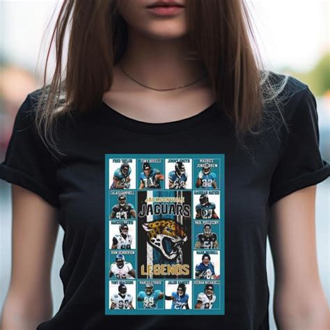 Jacksonville Jaguars Legends Players 2023 Signatures Shirt - Hersmiles