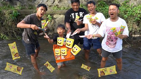 Rama Jualan Es Krim Spongebob Di Sungai Ada Yang Beli Gak Ya Youtube