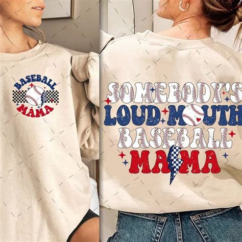 Somebodys Loud Mouth Baseball Mama Svg Etsy