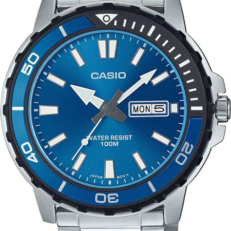 Casio MTD 125D 2A1V Blue Dial Men S Watch