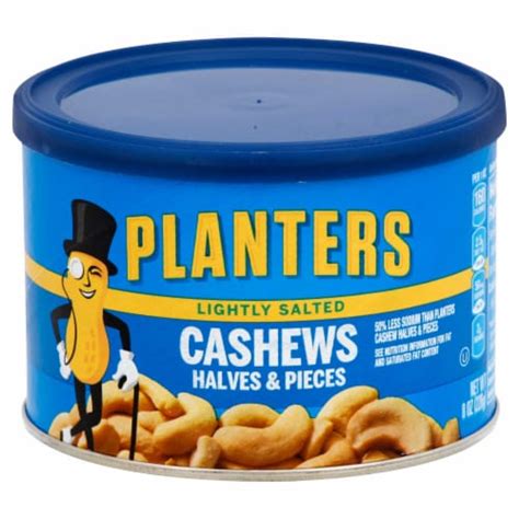 PLANTERS Cashews Halves Pieces Lightly Salted 12 Ct 8 Oz Frys