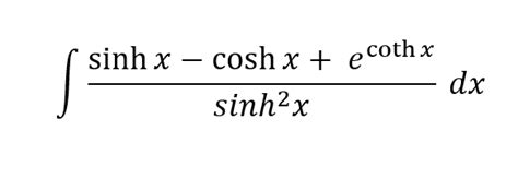 Answered Sinh X Cosh X Ecothx Dx Sinh2x Bartleby