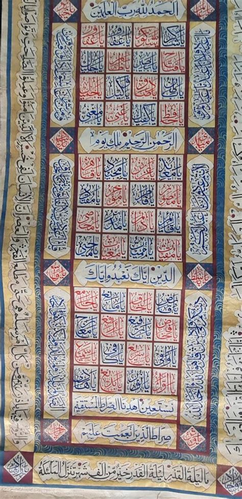 Antique Ottoman Handwritten Islamic Calligraphy Panel Etsy