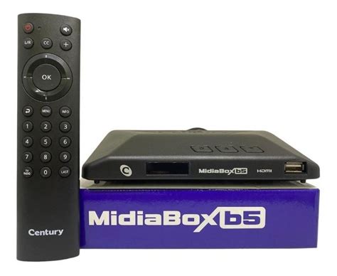 Receptor Digital Century Midiabox B Azul Hd Tv Midia Box B Frete Gr Tis