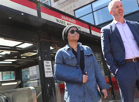 Woman struck by falling equipment at Harvard Station will sue MBTA