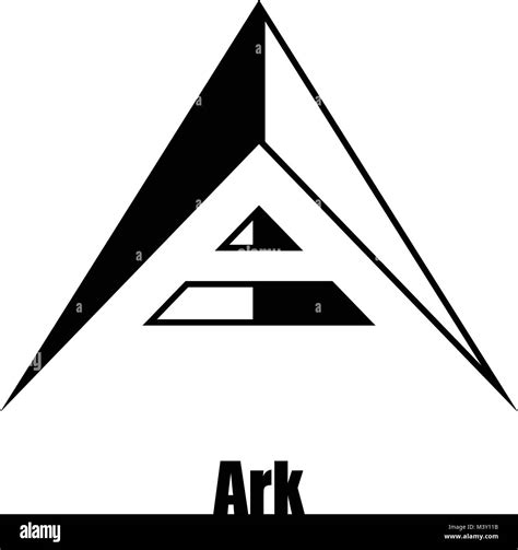 ark icon simple style stock vector image art alamy