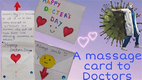 Diy Surprise Message Card For Doctor S Day Pull Tab Origami Envelope Card Doctor S Day Card And