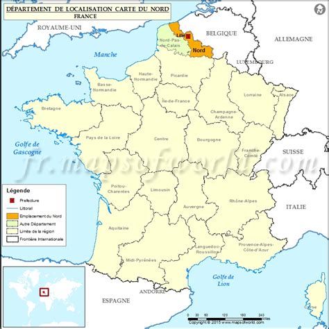 departements du nord de la france voyage carte plan