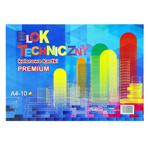 Blok Techniczny Kolorowy PREMIUM A4 10 Ark 170g M 12842696642 Allegro Pl