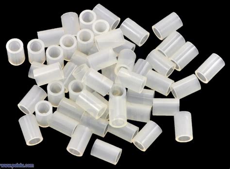 Nylon Spacer 6mm Length 4mm Od 27mm Id 50 Pack Opencircuit