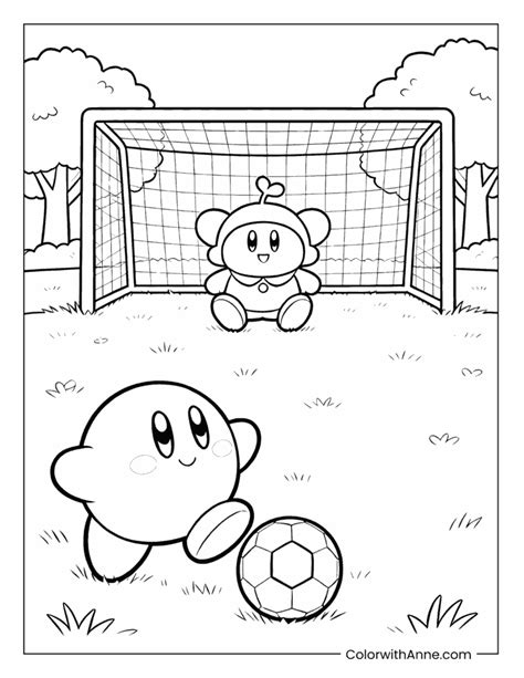 Kirby Coloring Pages Free Pdf Printables Colorwithanne