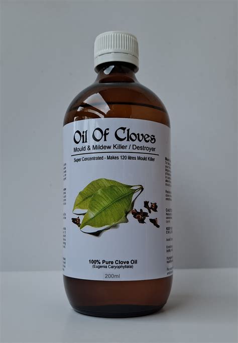 Oil Of Cloves 100 Pure Organic Clove Oil Mouldmildew Killercleaner