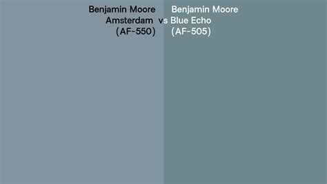 Benjamin Moore Amsterdam Vs Blue Echo Side By Side Comparison