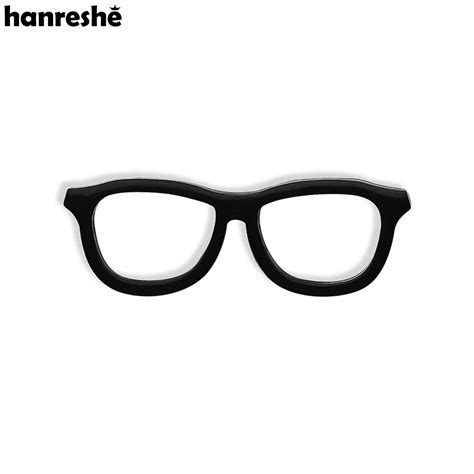 Hanreshe Glasses Shape Lapel Pins Metal The Ophthalmology Brooches For