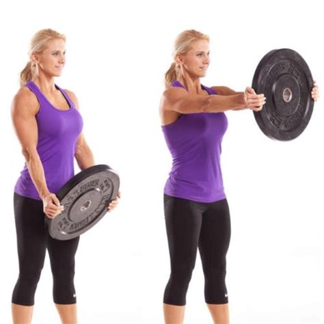 How to do Plate Front Raise | Delt Front Raise for Women