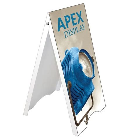 Apex plastic a-frame display | Order Swag