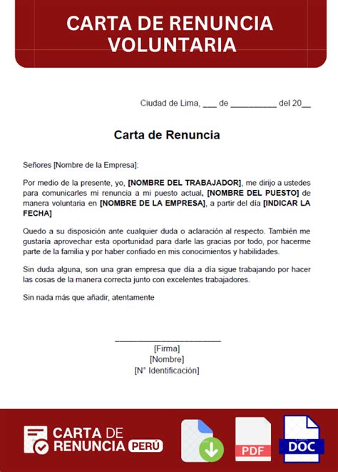 Ejemplo Carta De Renuncia Laboral Voluntaria Y Agradecimiento My Xxx