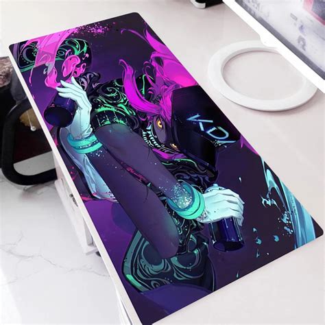 League Of Legends Mousepad LOL KDA Desk Mat Ahri Akali Evelynn