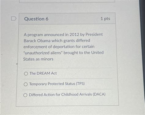 Solved Question 61ptsA Program Announced In 2012 By Chegg