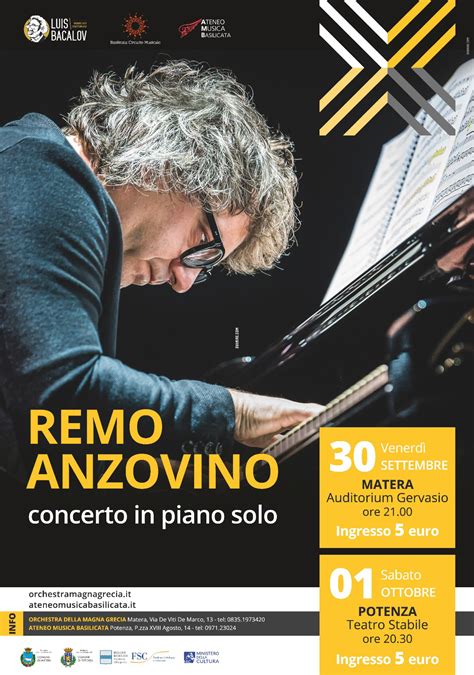 REMO ANZOVINO Concerto In Piano Solo Auditorium Gervasio Matera