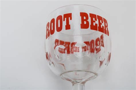 70s 80s Vintage Root Beer Glass Big Retro Beer Glass Style Goblet