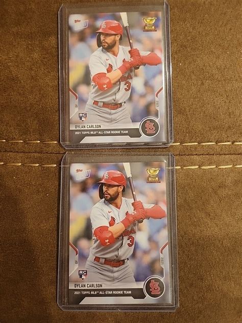 Lot Of 2 Dylan Carlson 2021 Topps Now All Star RC Cup St Louis