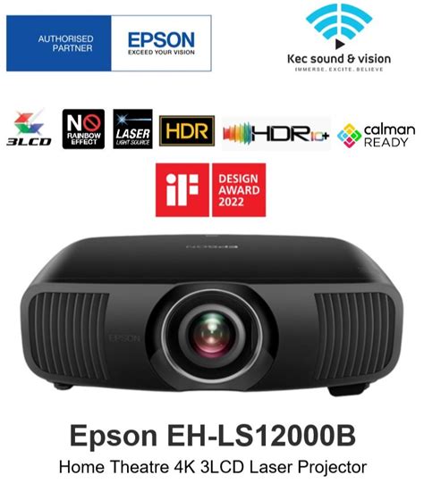 Epson Eh Ls B Home Theatre K Lcd Laser Projector Ls B