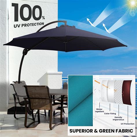 Buy Jearey Ft Curvy Cantilever Patio Umbrella Large Outdoor Umbrellas