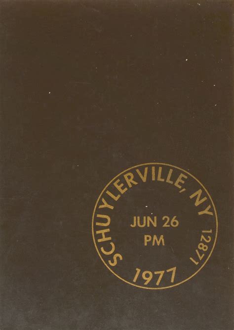 1977 Yearbook From Schuylerville High School From Schuylerville New