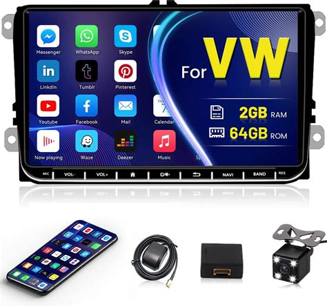 AWESAFE Autoradio Android 12 2G 32GB Con CarPlay Android Auto Per VW