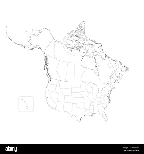 Blank Canada Physical Map