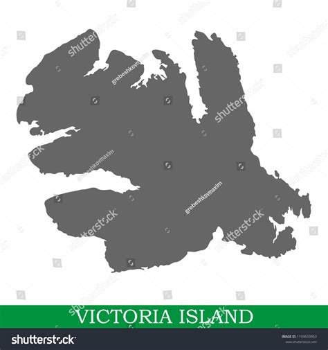 High Quality Map Victoria Island Island Stock Vector (Royalty Free ...