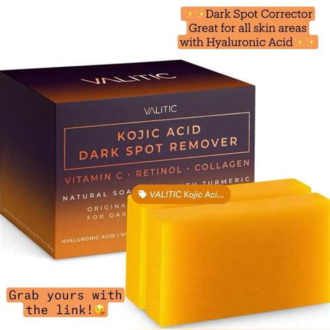 Valitic Kojic Acid Dark Spot Remover Soap Bars With Vitamin C Retinol