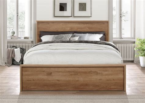 Birlea Stockwell 4ft Small Double Oak Finish Wooden Bed Frame With