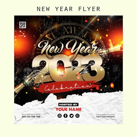 Premium Psd New Year 2023 Poster