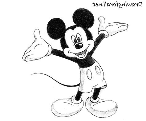 mickey mouse pencil drawing  getdrawings