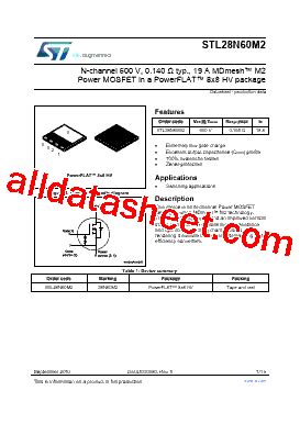 Stl N M Datasheet Pdf Stmicroelectronics