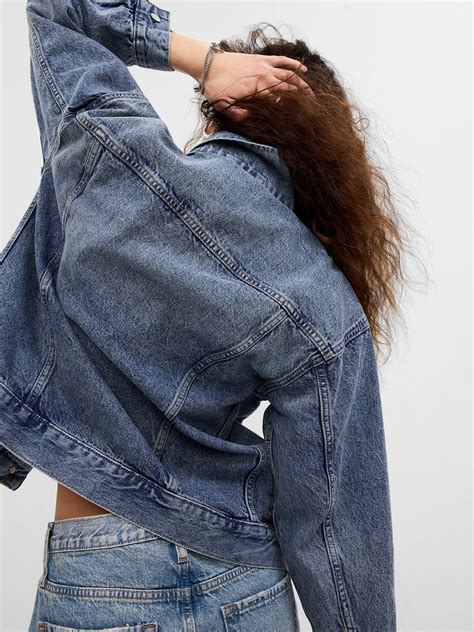 Project Gap Oversized Icon Denim Jacket Gap