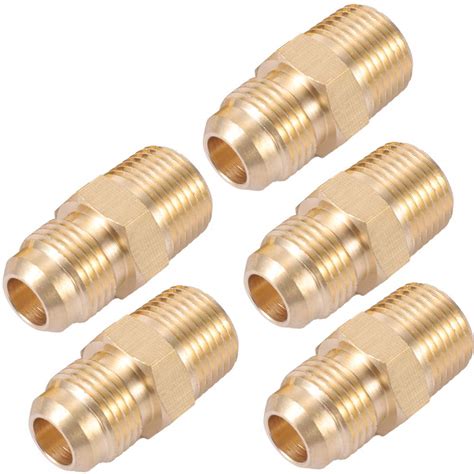 Brass Tube Fitting Flare X Male Pipe Connector Half Union Gas