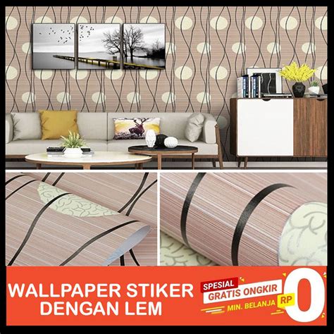 Jual Wallpaper Stiker Dinding Motif Polkadot Cakra Dekorasi Dinding