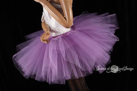 Light Purple Tutu Skirt Puffy Three Layer Petticoat Dance Costume