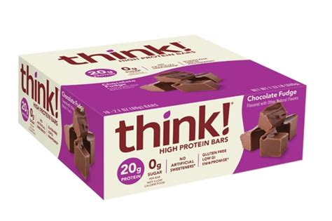 Think High Protein Bars Chocolate Fudge 10 Bars Vitacost