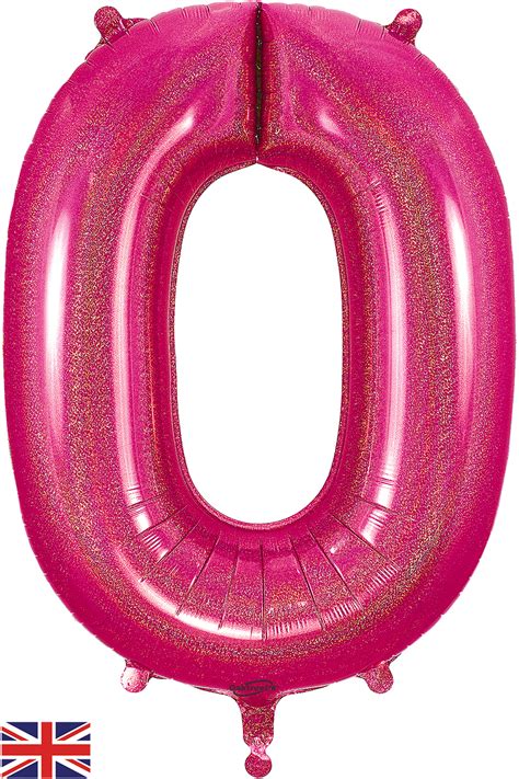 34 Number 2 Holographic Pink Oaktree Foil Balloon Bargain Balloons