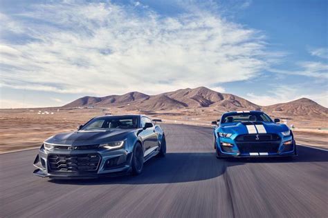 Shelby Gt Vs Camaro Zl Le Compared Steeda